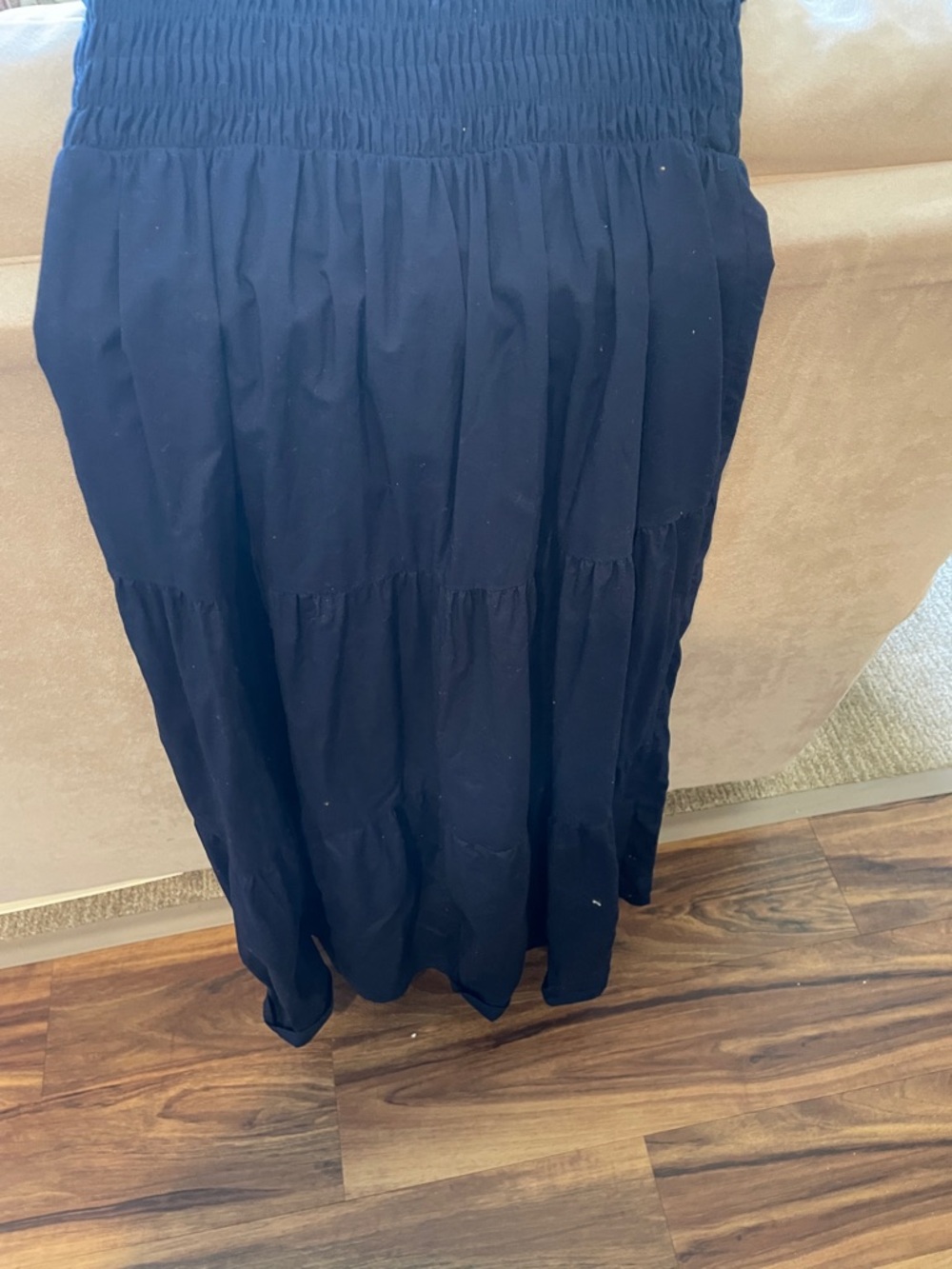 Universal Thread Navy Ruffled Neck dress - Picture 5 of 7